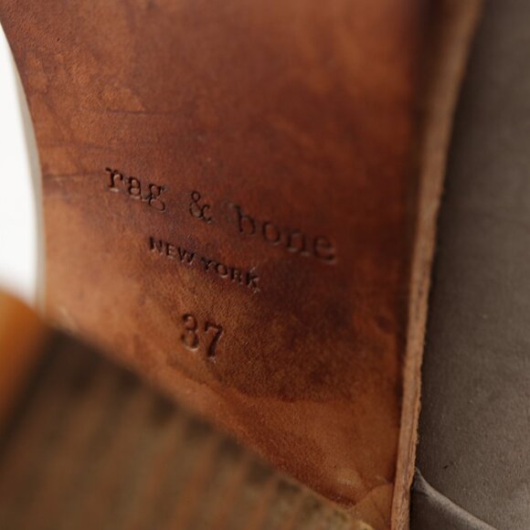 Rag Bone Womens Newbury Boot Size 7 Gray Nubuck Leather Block Heel Bootie Comfy - Picture 11 of 14